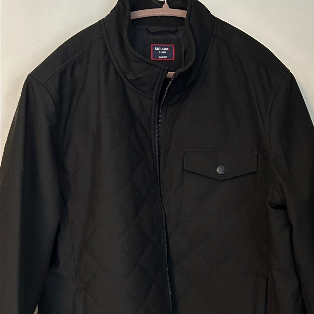 UNTUCKit Men's Dark Quilted Jacket XL